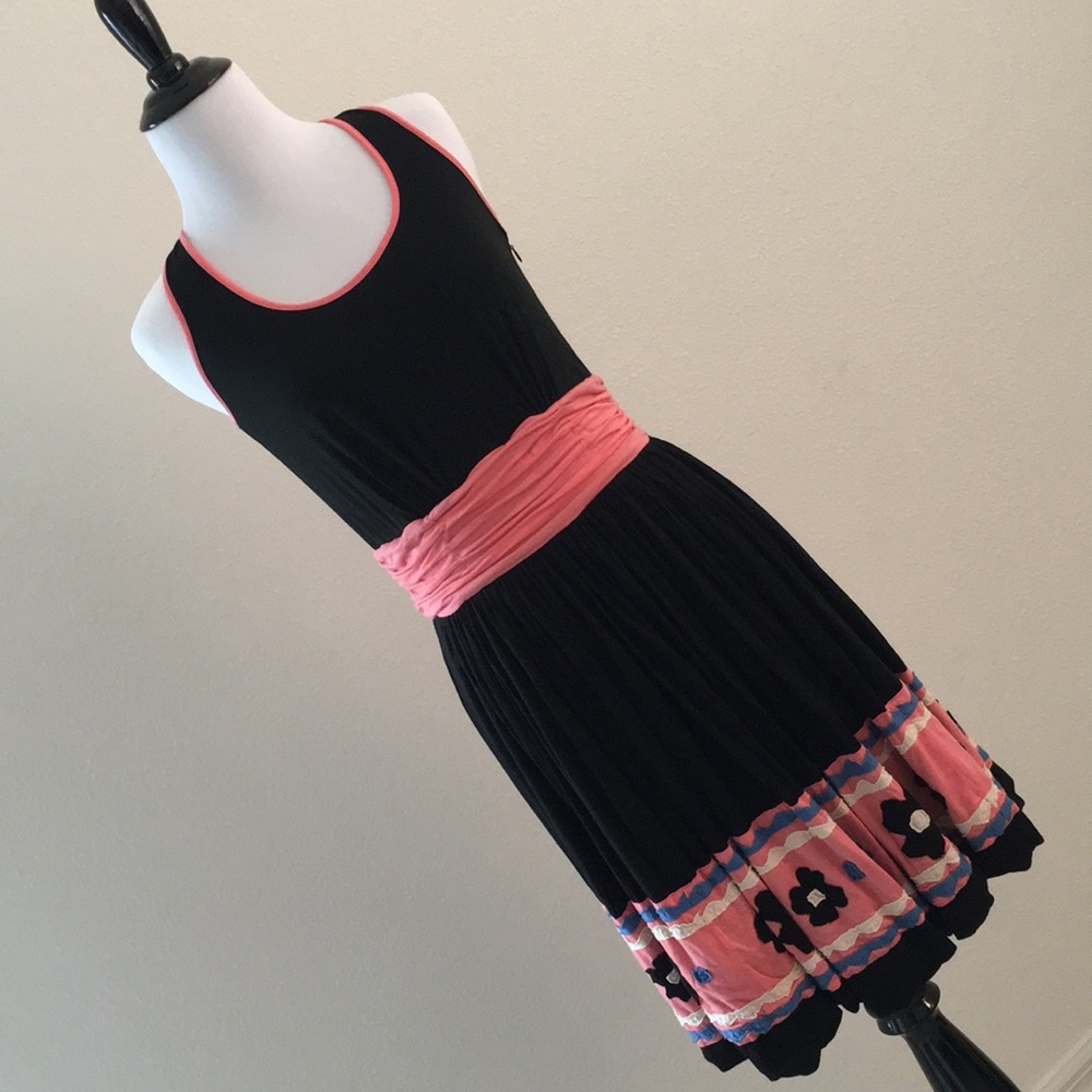 Anthropologie Dress with Embroidered Skirt